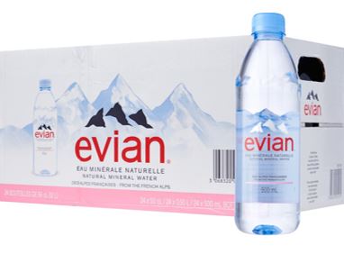 EVIAN NATURAL MINERAL WATER 50CL (#123301)