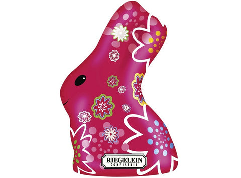 FUSCHIA MILK CHOCOLATE BUNNY 140G (#126744)