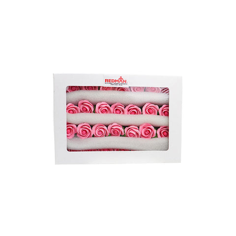 GUMPASTE FLOWER- PINK MKKD 28PCS 4X4CM (#50190)