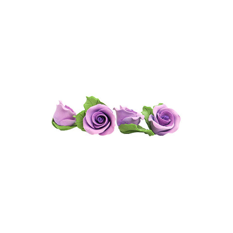 GUMPASTE FLOWER- PURPLE MKKD 28PCS 4X4CM (#50192)