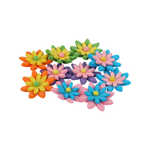 DAISY POINTED (ASS COL) 2.5X2.5CM (#52813)