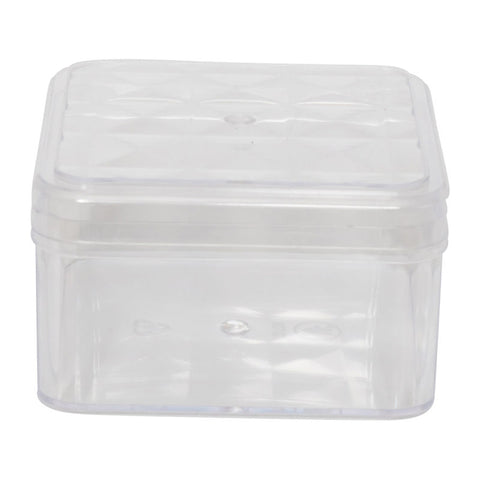CLEAR SQUARE PS CONTAINER 100X100XH60MM FF2708 (#52825)