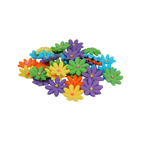 DAISY POINTED (ASS COL) 1.5X1.5CM (#52830)