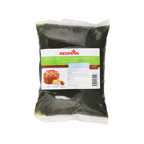 MOONCAKE PASTE SUGAR FREE GREEN TEA MUNG BEAN 1KG (#53658)