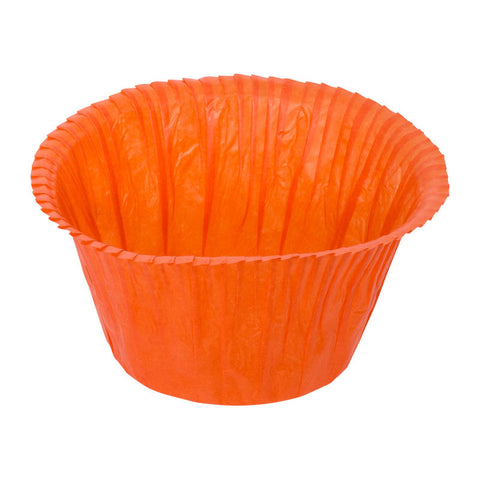 MUFFIN BAKING CASE FRILLED ORANGE 5X4CM 50PCS (#53907)