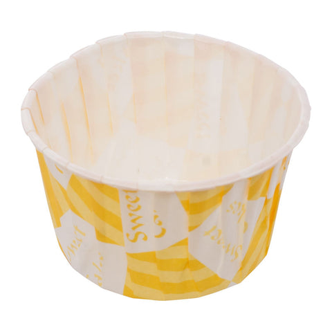 SOUFFLE BAKING CASESWEET CAKE/YELLOW D50XH39MM 100PCS (#53919)