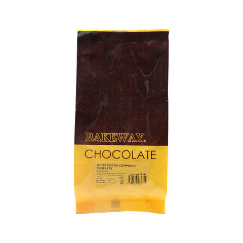 WHITE COCOA COMPOUND DROPLETS 250G (#53990)