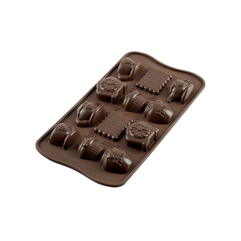 SILICON CHOCOLATE MOULD TEATIME SCG17 22.117.77.0065 (#55559)