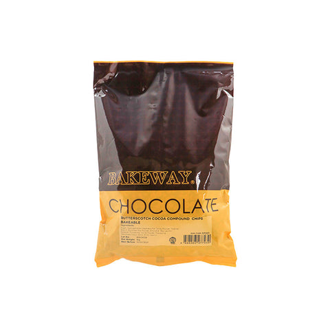 BUTTERSCOTCH COCOA COMPOUND CHIPS BAKEABLE 1KG (#57221)