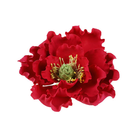 GUM PASTE FLOWER PEONY FUCHSIA 12X12CM (#57474)