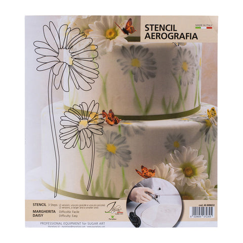 STENCIL DAISY 77X205 53X105MM (#58070)