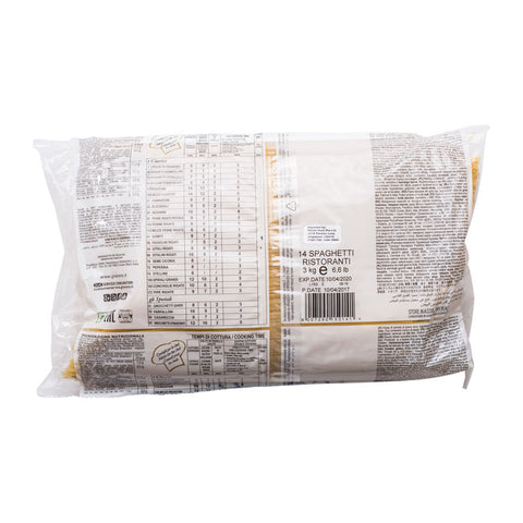 PASTA SPAGHE RISTORANTI 14 3KG (#58969)