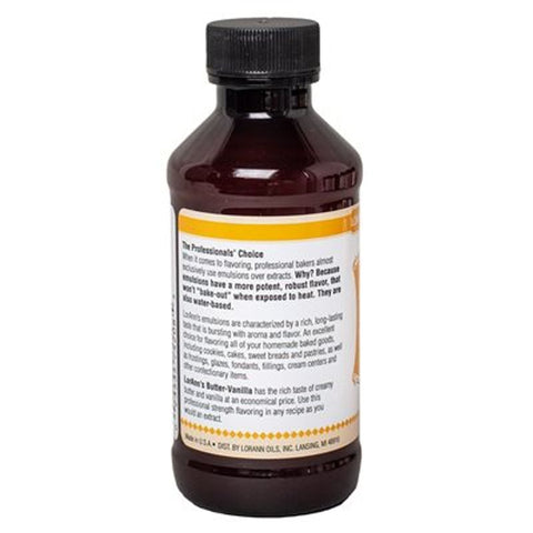 EMULSION FLAVOR BUTTER VANILLA 0742 4OZ (#61641)