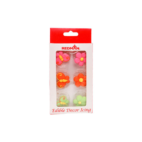 ICING DECOR- FLOWER & BUTTERFLY (#61807)