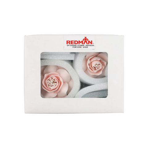 GUMPASTE FLOWER-CNL PINK 6X7CM (#61838)