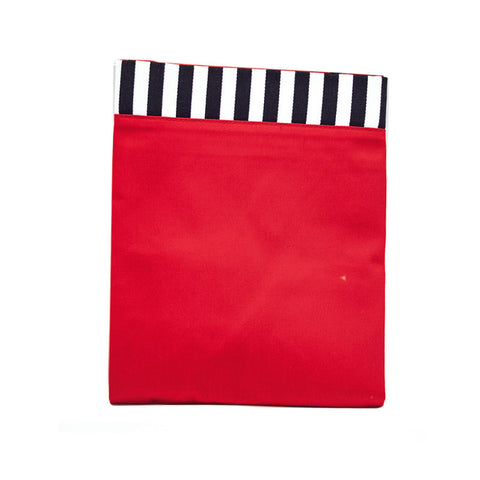 RED/STRIP & POCKETS COTTON APRON (#62403)