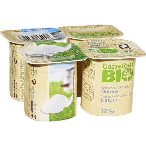 PLAIN ORG YOGURT 125G (#113728)