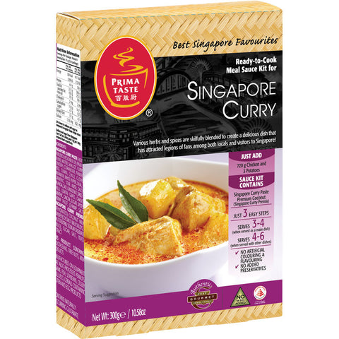 READY TO COOK MEAL SAUCE KIT FOR SINGAPORE CURRY 300G (#64192)