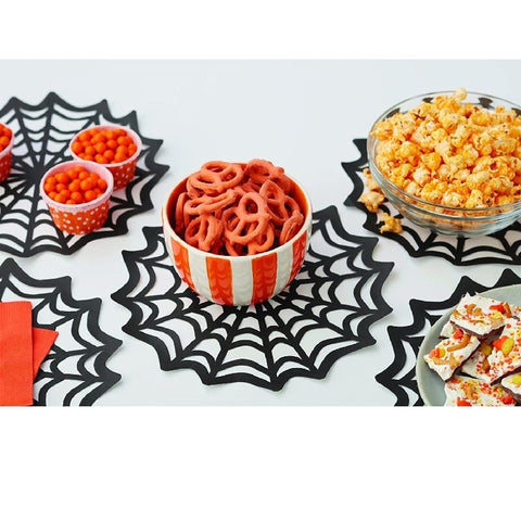 HALLOWEEN SPIDERWEB DOYLEY PAPER 10 INCH 10PCS (#65255)
