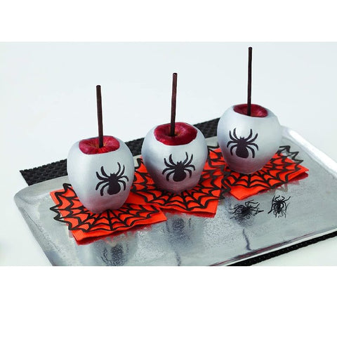 HALLOWEEN SPIDERWEB DOYLEY PAPER 6 INCH 12PCS (#65256)