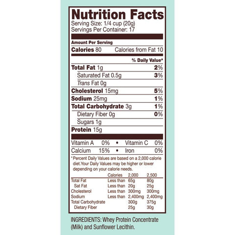 WHEY PROTEIN CONCENTRATE 12OZ (#66139)