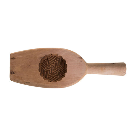 MOONCAKE MOULD WOODEN ROUND B (#66410)
