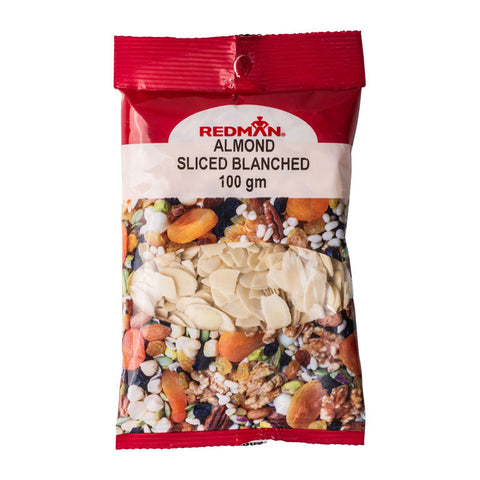 BLANCHED ALMOND SLICED 100G (#67540)