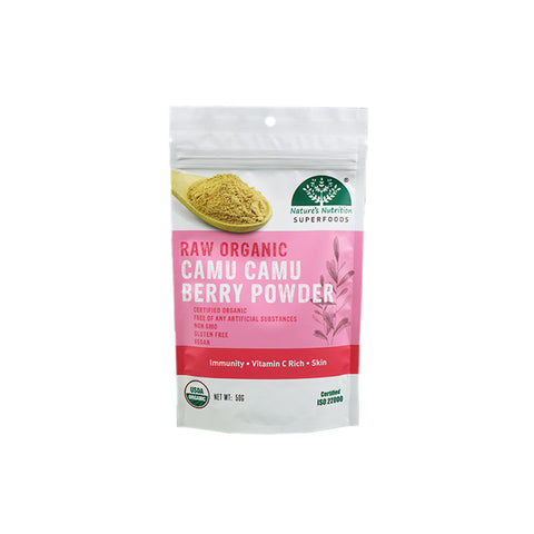 RAW ORGANIC CAMU CAMU BERRY POWDER 50G (#67646)
