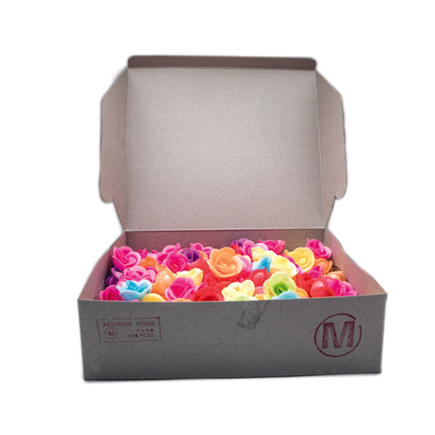 WAFER ROSES (M) ASSORTED 200 PC (#67990)