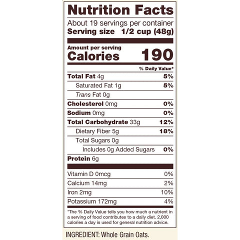 GLUTEN FREE OLD FASHIONED ROLL OAT 32OZ (#68057)