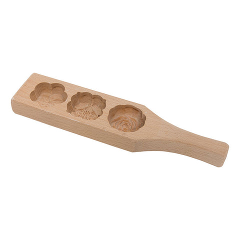 FLOWER WOONDEN MOONCAKE MOULD 30G (#68173)