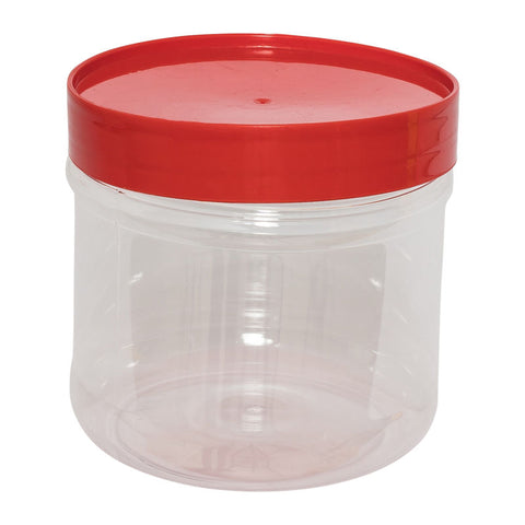 ROUND PET BOTTLE RED CAP 850ML 4019 (#8093)