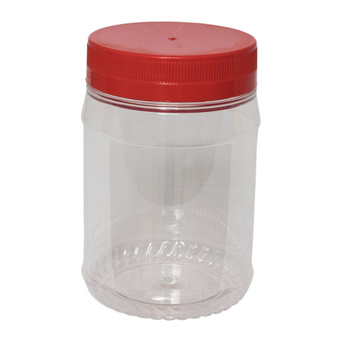 ROUND PET BOTTLE RED CAP 1.2L 4021 (#8094)