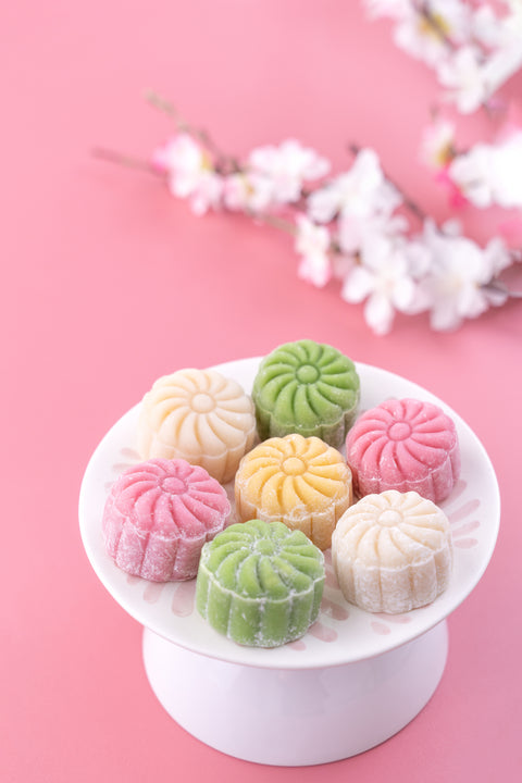 Moon Palace Lychee + Coconut Sweet Potato & Yam Snowskin Mooncake (#MOONCAKE2)