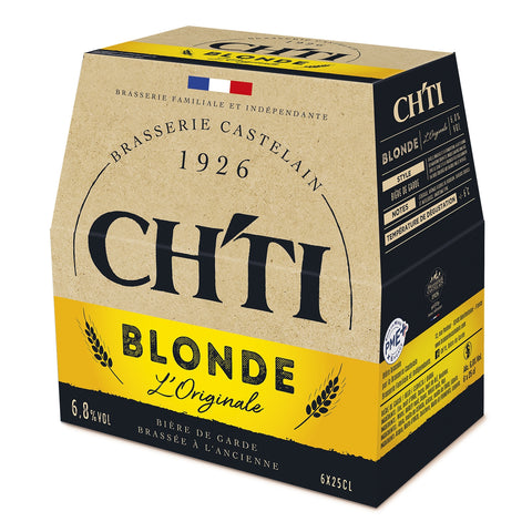 CH'TI BLONDE BEER 6.8% 6X25CL (#127045)