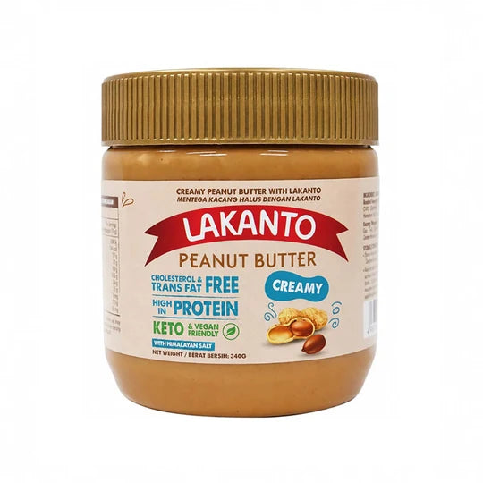 LAKANTO CREAMY PEANUT BUTTER 340G (