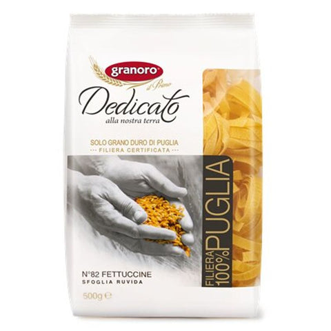 FETTUCINE PASTA 82 DEDICATO 500G (#100214)