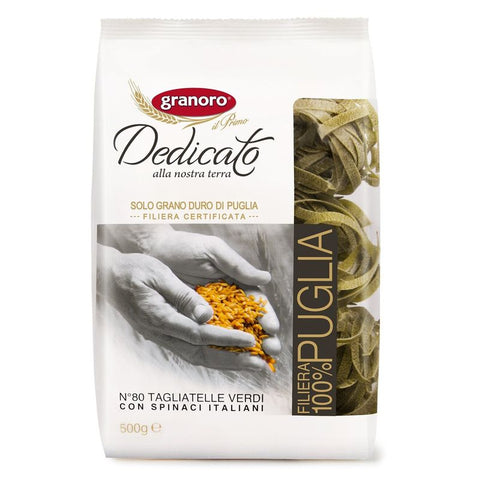 GREEN TAGLIATELLE PASTA 80 500G (#100451)