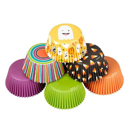 STANDARD HALLOWEEN BAKING CASE EMOJI GHOST 150PC (#100494)