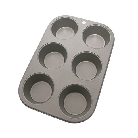 MUFFIN PAN 6 CUPS DIA45XH29MM (#101011)