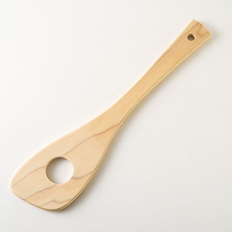 WOOD SPATULA WITH HOLE (#101104)