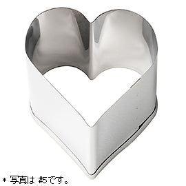 S/S HEART PUTTY CUTTER 66X66XH45MM (#101153)