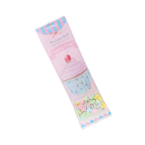 PASTEL COLOURED HEART SUGAR SPRINKLE 5G (#101197)