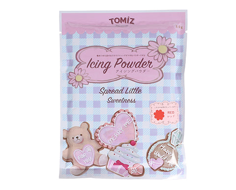 RED POWDERED SUGAR ICING MIX 50G (#101208)