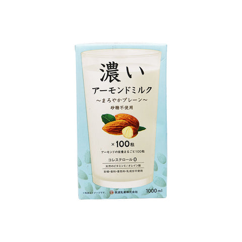 ALMOND MILK PLAIN 1L/TSUKUBA (#101324)