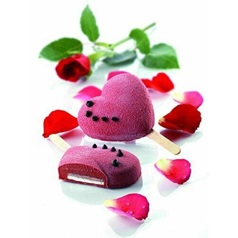 SILICON MOULD GEL03 EASY CREAM HEART 25.323.87.0063 (#101378)