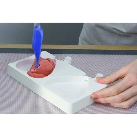 SILICON MOULD GEL03 EASY CREAM HEART 25.323.87.0063 (#101378)