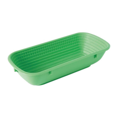 PLASTIC BREAD PROOFING BASKET RECT 120X270MM (#101387)