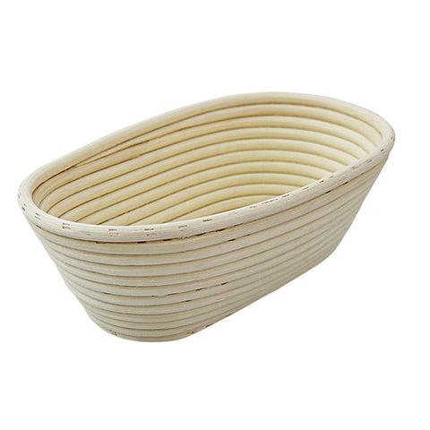 WOODEN BREAD PROOFING BASKET 240X140MM (PLAITED BOTTOM) 201300 (#101388)