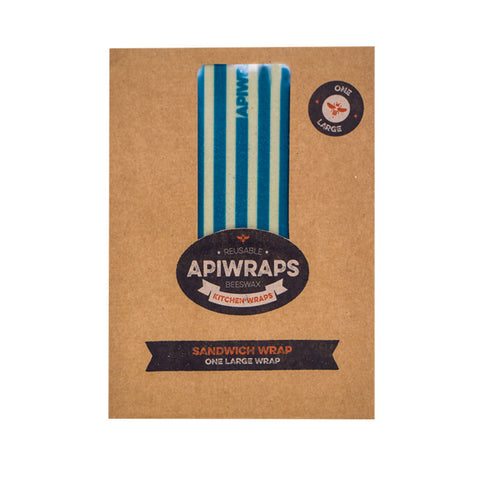 REUSABLE BEESWAX SANDWICH WRAP LARGE 30CMX35CM (#101549)